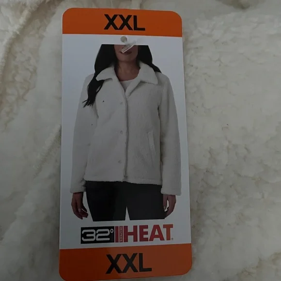 32 Degrees Cozy Fleece Button Front Jacket XXL - Picture 11 of 14